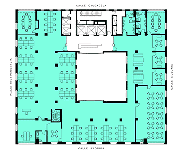 Plano de la oficina planta 1